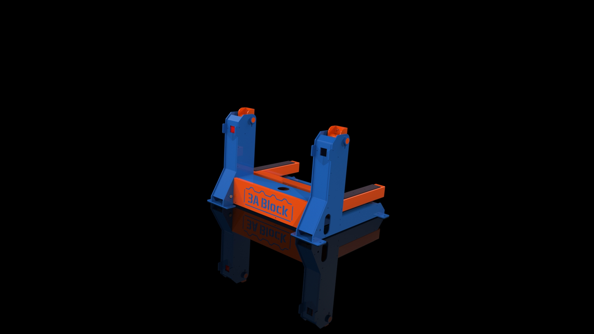 Concrete block turner