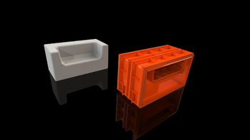 Concrete block mould - Sofa